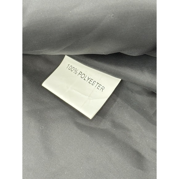 Quilted Puffer Herringbone Tweed Vest Black White Full Zip Pockets Women's Sz M - Picture 9 of 12